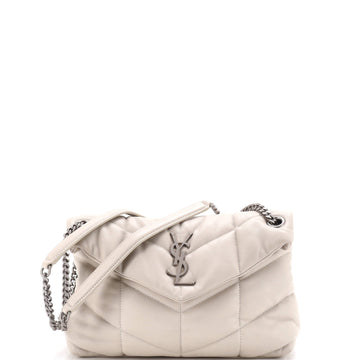 Saint Laurent Loulou Puffer Shoulder Bag Quilted Leather Small