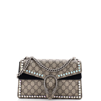 Gucci Dionysus Bag Crystal Embellished GG Coated Canvas Medium