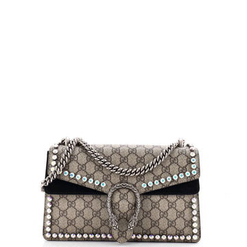 Gucci Dionysus Bag Crystal Embellished GG Coated Canvas Medium
