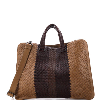 Bottega Veneta Club Fume Briefcase Intrecciato Nappa