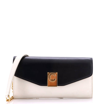 Celine C Wallet on Chain Leather