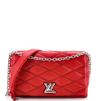 Louis Vuitton GO-14 Handbag Malletage Leather MM