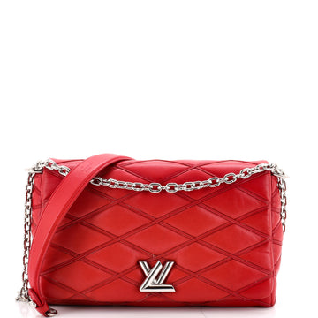 Louis Vuitton GO-14 Handbag Malletage Leather MM