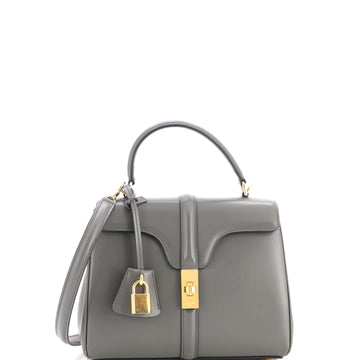 Celine 16 Top Handle Bag Smooth Calfskin Small