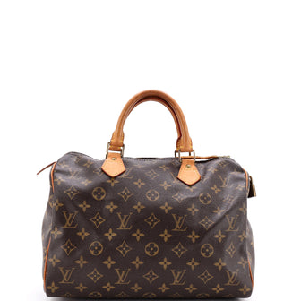Louis Vuitton Speedy Handbag Monogram Canvas 30