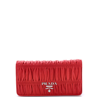 Prada Chain Wallet Crossbody Nappa Gaufre