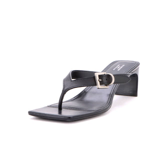 Balenciaga Women's Bel Air Thong Heeled Sandals Leather