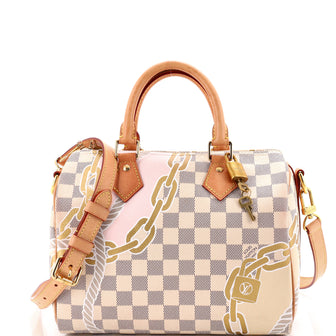 Louis Vuitton Speedy Bandouliere Bag Limited Edition Nautical Damier 25