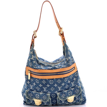 Louis Vuitton Baggy Handbag Denim GM