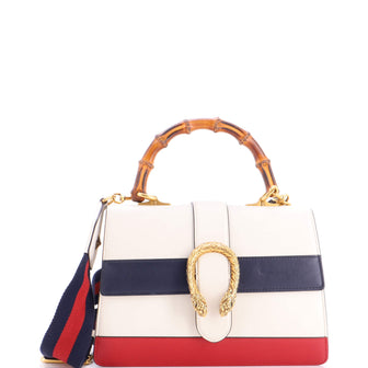 Gucci Dionysus Bamboo Top Handle Bag Colorblock Leather Medium