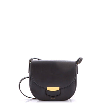 Celine Trotteur Crossbody Bag Grainy Leather Small