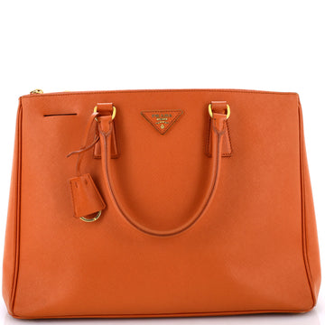 Prada Double Zip Lux Tote Saffiano Leather Large