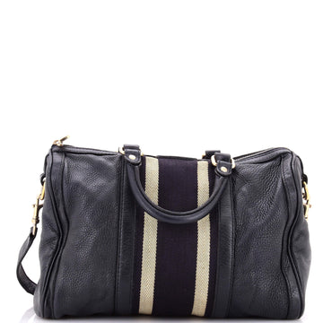 Gucci Vintage Web Boston Bag Leather Medium