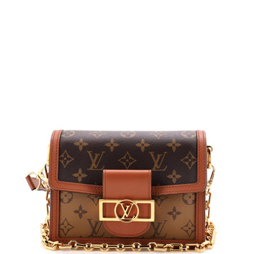Louis Vuitton Dauphine Shoulder Bag Reverse Monogram Canvas Mini