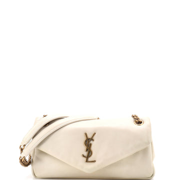 Saint Laurent Calypso Flap Bag Leather Medium