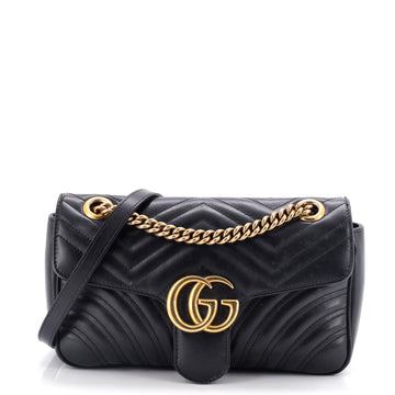 Gucci GG Marmont Flap Bag Matelasse Leather Small