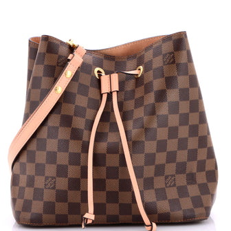Louis Vuitton NeoNoe Handbag Damier with Leather MM