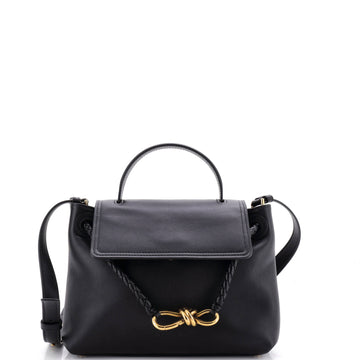 Bottega Veneta Ciao Ciao Top Handle Bag Leather with Intrecciato Detail Small