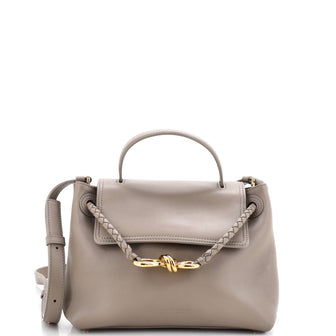 Bottega Veneta Ciao Ciao Top Handle Bag Leather with Intrecciato Detail Small