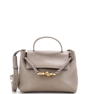 Bottega Veneta Ciao Ciao Top Handle Bag Leather with Intrecciato Detail Small