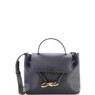 Bottega Veneta Ciao Ciao Top Handle Bag Leather with Intrecciato Detail Small