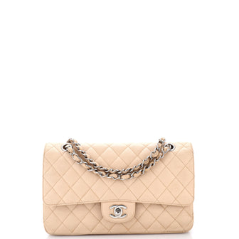 Chanel Classic Double Flap Bag Quilted Caviar Medium