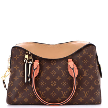 Louis Vuitton Tuileries Handbag Monogram Canvas with Leather