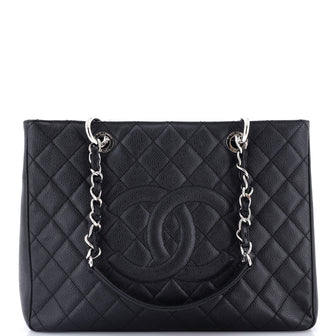 Chanel Grand Shopping Tote Quilted Caviar