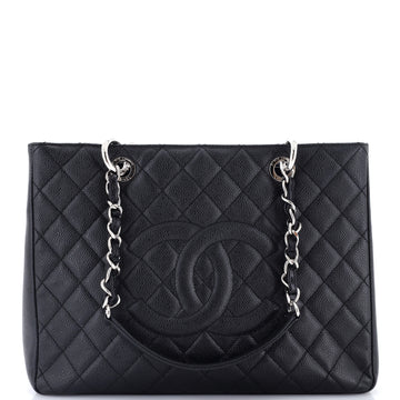 Chanel Grand Shopping Tote Quilted Caviar