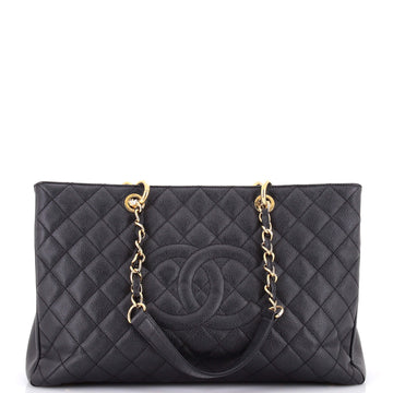 Chanel Grand Shopping Tote Quilted Caviar XL