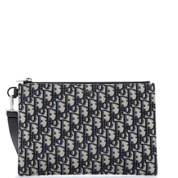 Christian Dior A5 Pouch Oblique Canvas