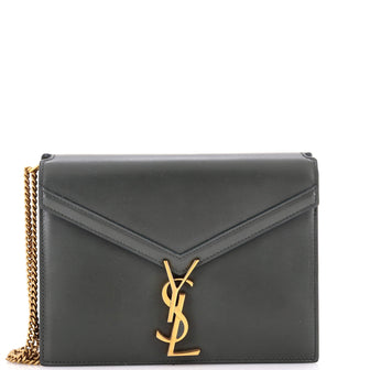 Saint Laurent Cassandra Chain Shoulder Bag Leather Small