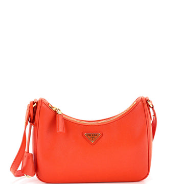 Prada Re-Edition Hobo Saffiano Leather Mini