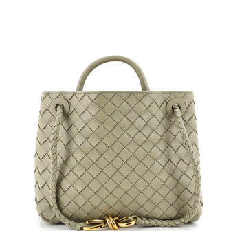 Bottega Veneta Andiamo Top Handle Bag Intrecciato Nappa Small