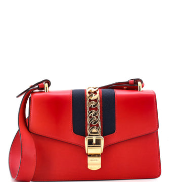 Gucci Sylvie Shoulder Bag Leather Small