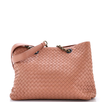 Bottega Veneta Double Chain Tote Intrecciato Nappa Medium