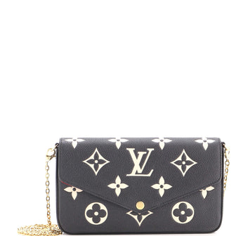 Louis Vuitton Felicie Pochette Bicolor Monogram Empreinte Giant