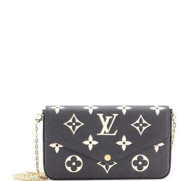 Louis Vuitton Felicie Pochette Bicolor Monogram Empreinte Giant