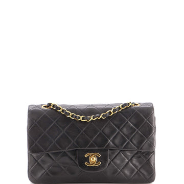 Chanel Vintage Classic Double Flap Bag Quilted Lambskin Small