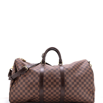 Louis Vuitton Keepall Bandouliere Bag Damier 55
