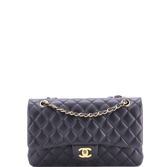 Chanel Classic Double Flap Bag Quilted Lambskin Medium