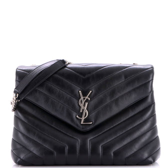 Saint Laurent Loulou Shoulder Bag Matelasse Chevron Leather Medium