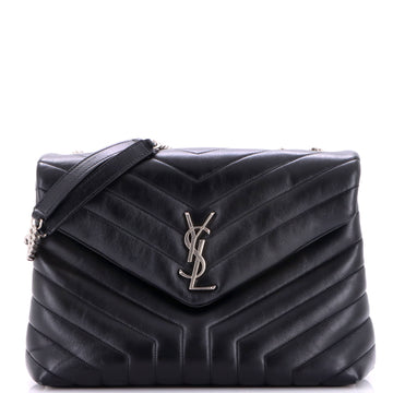 Saint Laurent Loulou Shoulder Bag Matelasse Chevron Leather Medium