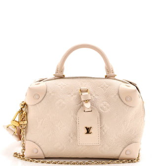 Louis Vuitton Petite Malle Souple Handbag Monogram Empreinte Leather