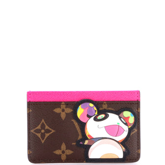 Louis Vuitton x Takashi Murakami Card Holder Limited Edition Monogram Panda