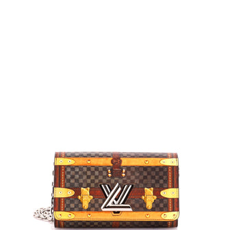 Louis Vuitton Twist Chain Wallet Limited Edition Damier Time Trunk