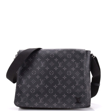 Louis Vuitton District Messenger Bag Monogram Eclipse Canvas MM