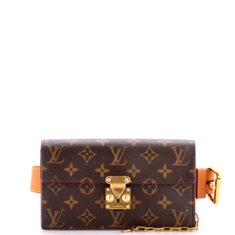Louis Vuitton S Lock Belt Pouch Monogram Canvas