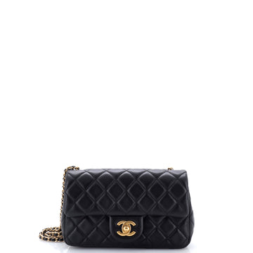 Chanel Pearl Crush Flap Bag Quilted Lambskin Mini
