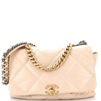 Chanel 19 Flap Bag Quilted Leather Maxi